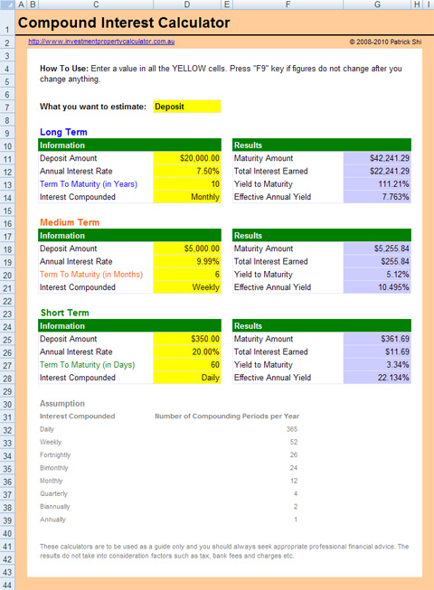 FREE Compound Interest Calculator