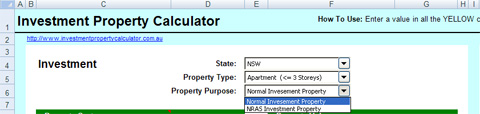 How to use NRAS investment property calculation